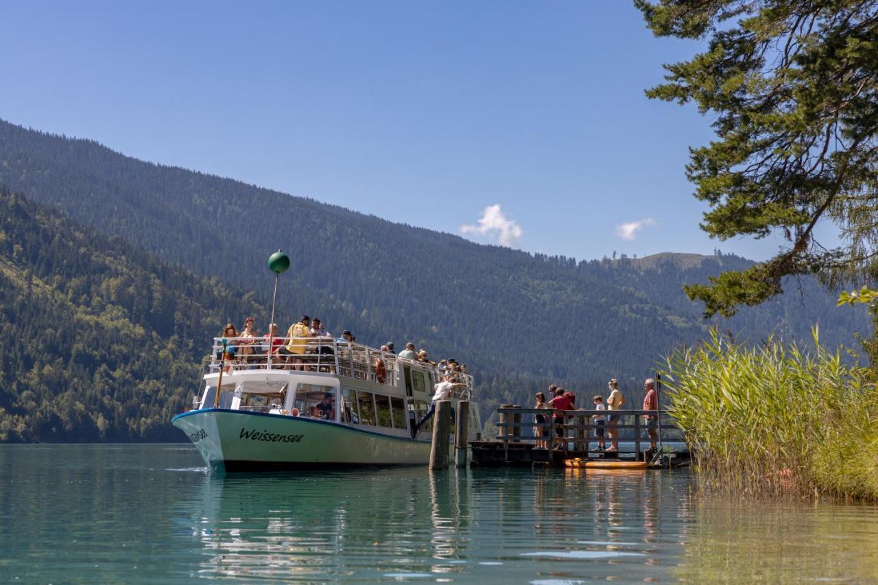 die weisse Wand Weissensee Exterior foto
